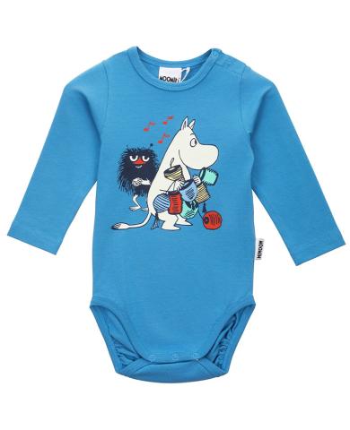 Mumin Babybody Dekoratör Blå (Stl 86)