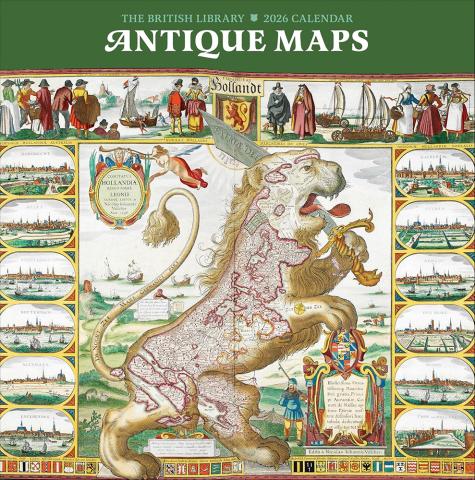Antique Maps 2026 Wall Calendar Antique Maps 2026 Wall Calendar