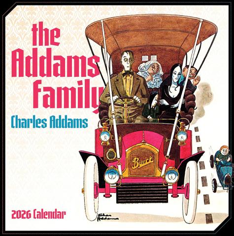 The Addams Family 2026 Wall Calendar The Addams Family 2026 Wall Calendar