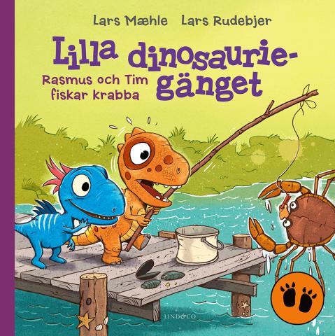 Lilla dinosauriegänget - Rasmus och Tim fiskar krabba