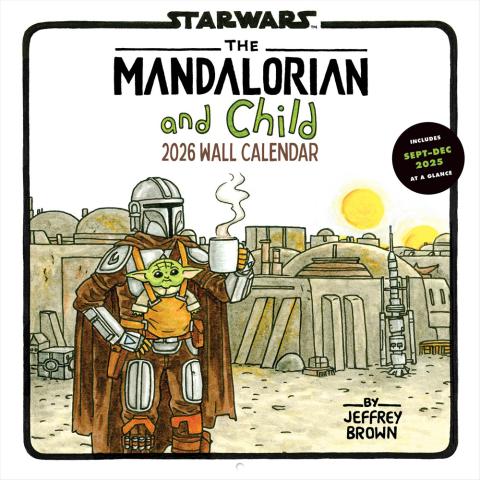 Mandalorian and Child 2026 Wall Calendar Mandalorian and Child 2026 Wall Calendar