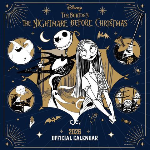The Nightmare Before Christmas 2026 Wall Calendar The Nightmare Before Christmas 2026 Wall Calendar