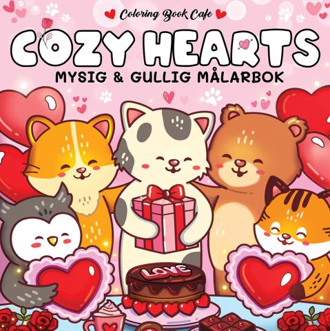 Cozy Hearts : Mysig och gullig Cozy Coloring målarbok från Coloring Book Caf Cozy Hearts : Mysig och gullig Cozy Coloring målarbok från Coloring Book Caf