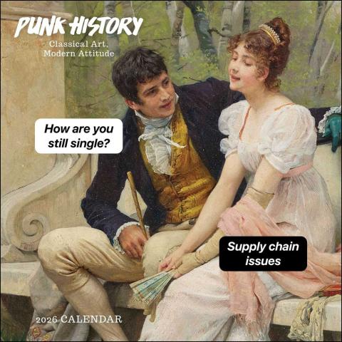 Punk History 2026 Wall Calendar - Classical Art, Modern Attitude Punk History 2026 Wall Calendar - Classical Art, Modern Attitude