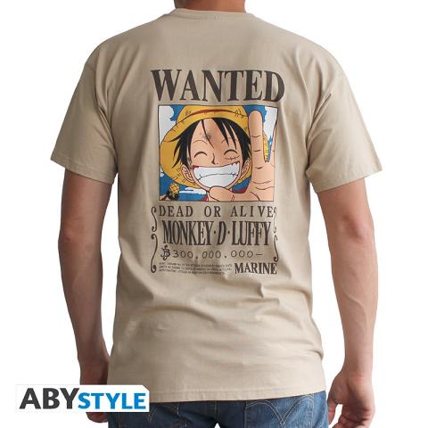 Vintage Wanted Luffy T-shirt S (Large)