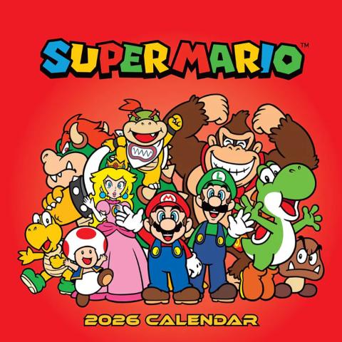 Super Mario 2026 Wall Calendar