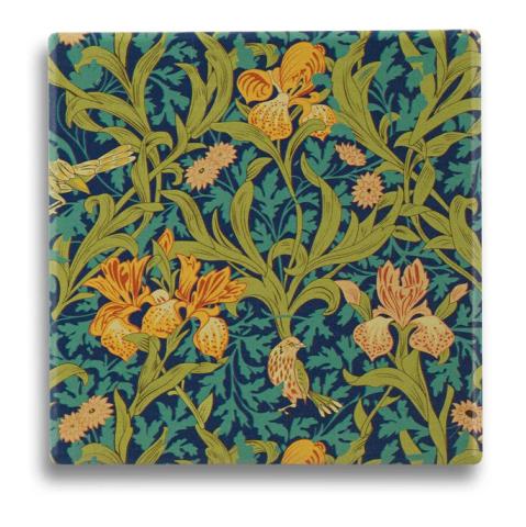 John H. Dearle Ceramic Coaster - Iris