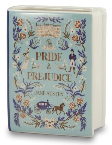 Pride & Prejudice Ceramic Vase Book