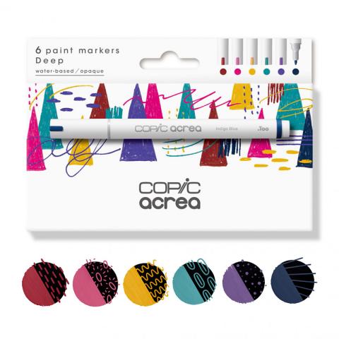 Copic Acrea Paint Marker Set 6 - Deep