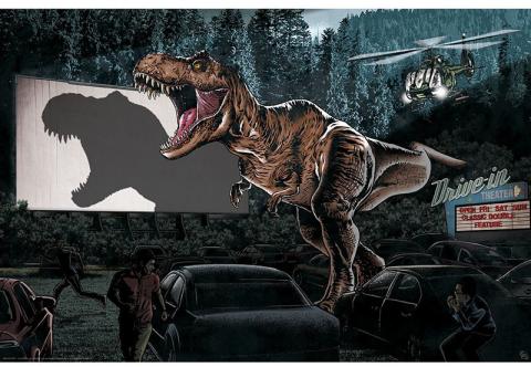 (G2) Poster Maxi T-Rex Cinema