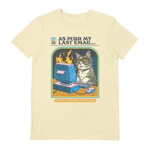 As Purr My Last Email T-shirt (X-Large) As Purr My Last Email T-shirt (X-Large)