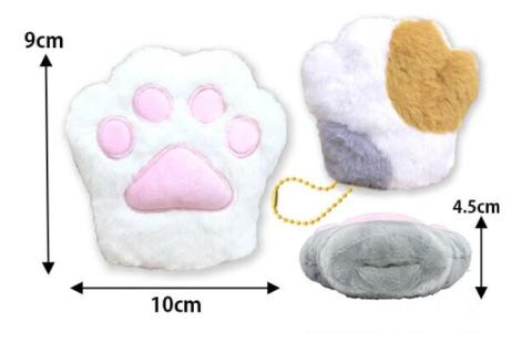 Plush Mini Hanger: Calico Paw