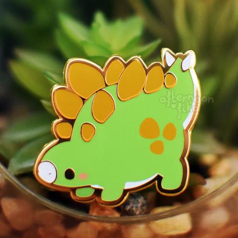 Sally the Stegosaurus Pin