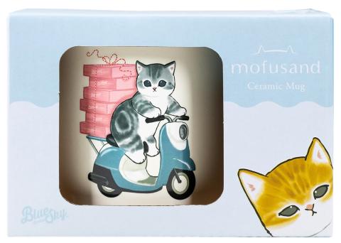 Mofusand Scooter Cat Ceramic Mug