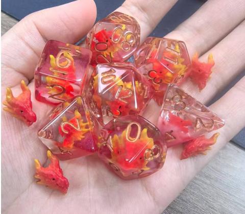 Dragon Head set of 7 dice Dragon Head set of 7 dice