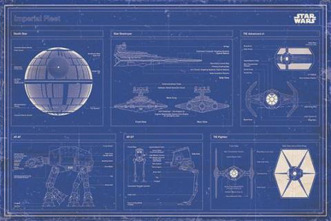 #Y1 Imperial Fleet Blueprint Maxi Poster