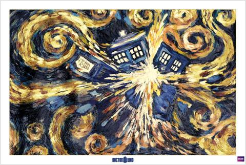 #W1 Doctor Who Exploding Tardis Maxi Poster