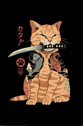 #Z3 Vincent Trinidad Catana Cat Maxi Poster #Z3 Vincent Trinidad Catana Cat Maxi Poster