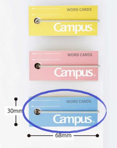 Campus Word Card Pad - Blue