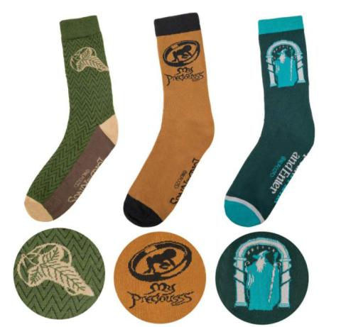 LotR Socks 3-pack Leaf, Ring & Door