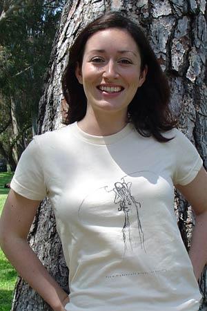 Perched Thing Shirt (green on black), X-Large