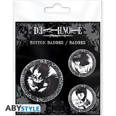 Badge Pack - Light, L & Ryuk