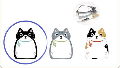 Cat Shaped Memo Pad - Tuxedo Cat