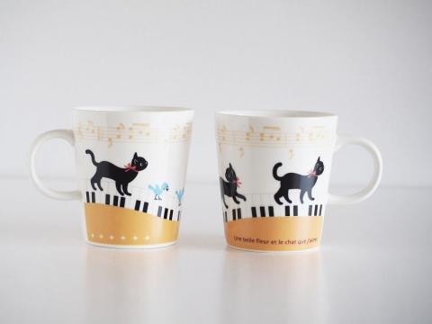 Cat Mug Piano 250 ml