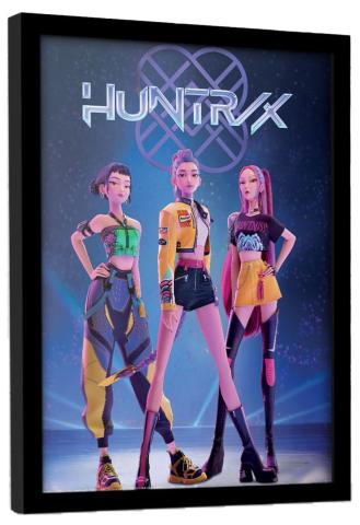 Huntrix Framed Collector Print 30 x 40 cm