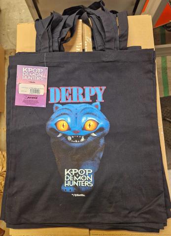 Derpy Navy Blue Tote Bag