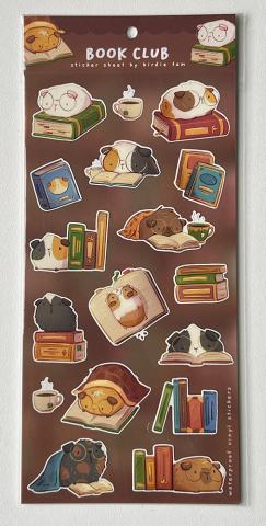 Sticker Sheet - Guinea Pig Book Club Sticker Sheet - Guinea Pig Book Club