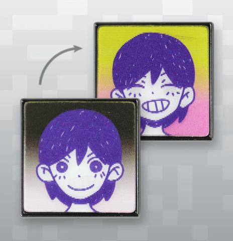 Omori - Happy Kel Lenticular Pin