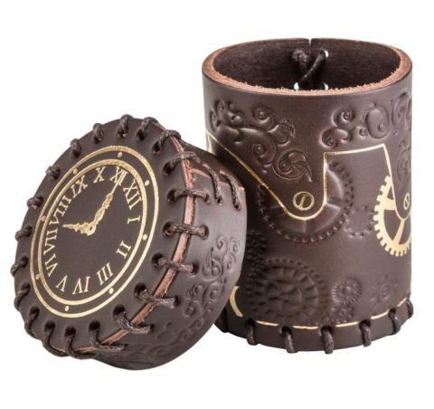 Dice Cup: Steampunk Brown & Gold