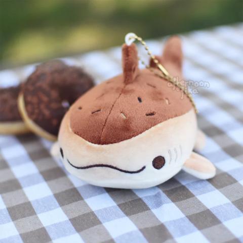 Chocolate Sweet Whaleshark Plush Keychain