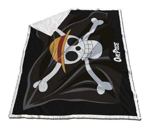 Luffys Skull & Bones Deluxe Sherpa Blanket 130x170cm