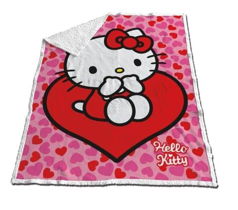 Hello Kitty Sherpa Deluxe Plaid 120 x150cm