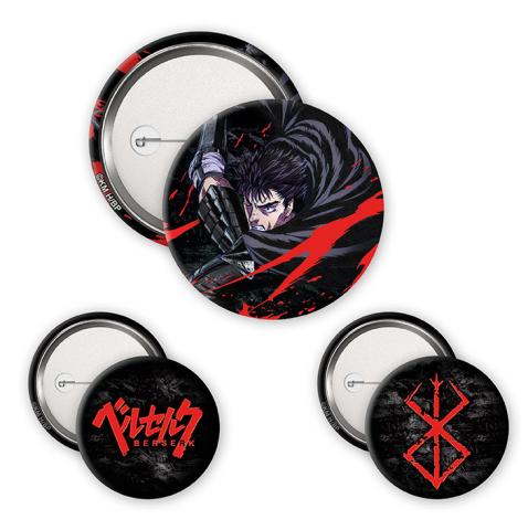 Berserk Guts Badge Pack