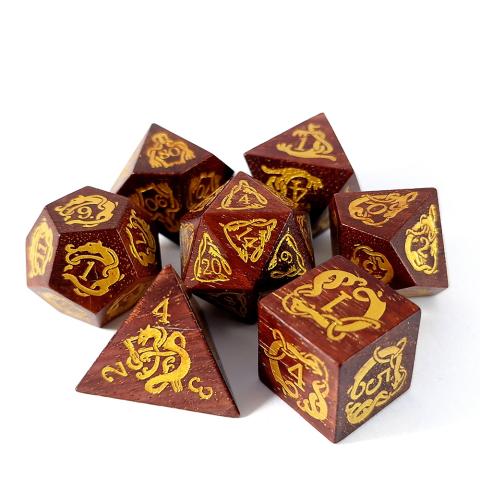 Oknytts Calling - Set of 7 wooden dice
