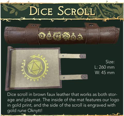 Rune Engravings Dice Scroll