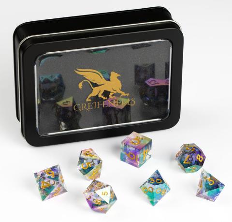 Razor Iridescent Blue, Glitter core