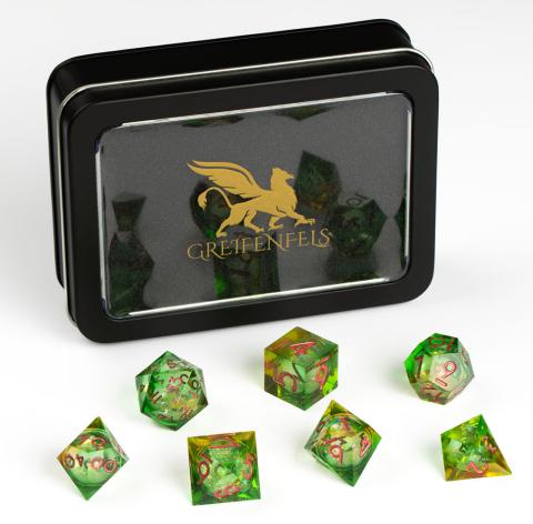 Razor Green & Yellow with Glitter core