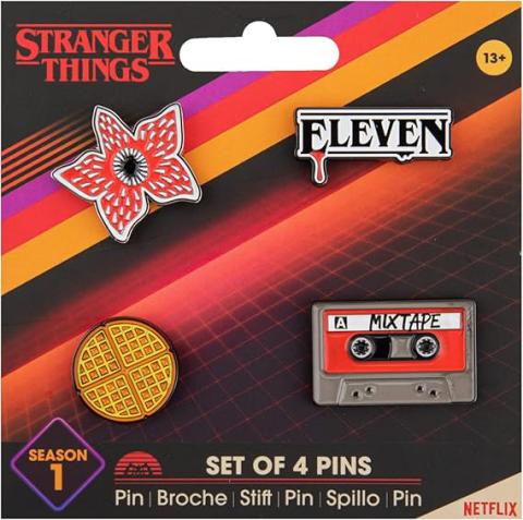 Stranger Things Season 1 Pins - Set of 4