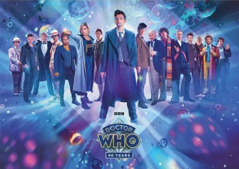 Doctor Who 60th Anniversary Postcard Print A6