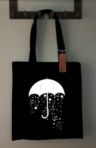 Stjärnregn Reflex Tote Bag - Tjockt tyg