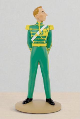Figur 12 cm resin Hergé som officer