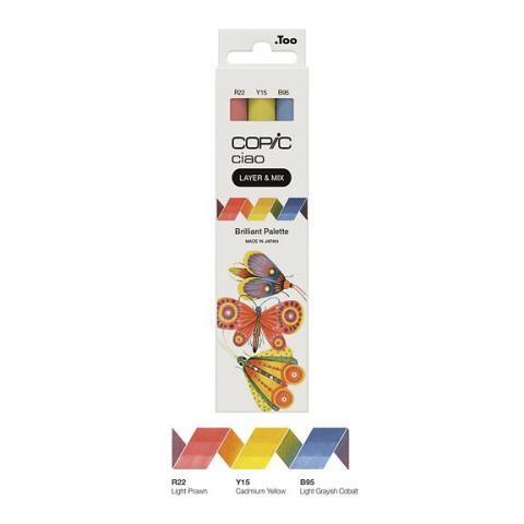 Copic Layer & Mix Brilliant Palette - Set of 3 (Pennor)