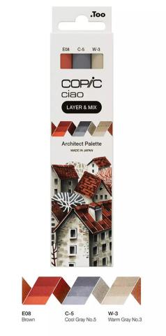 Copic Layer & Mix Architect Palette - Set of 3 (Pennor) Copic Layer & Mix Architect Palette - Set of 3 (Pennor)