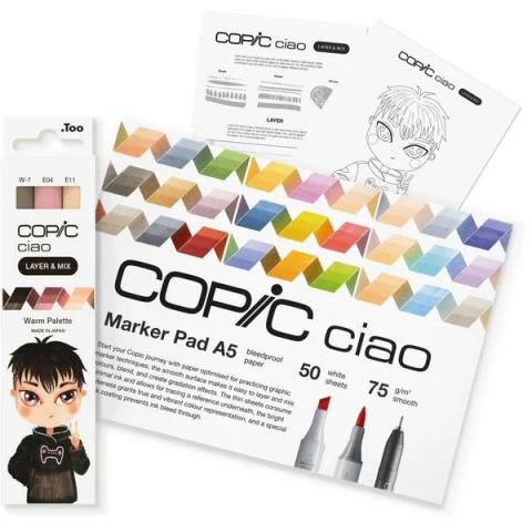 Copic Layer & Mix Manga Warm Starter Set (Pennor)