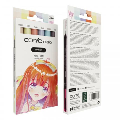 Copic Manga Hana - Set of 6 (Pennor) Copic Manga Hana - Set of 6 (Pennor)