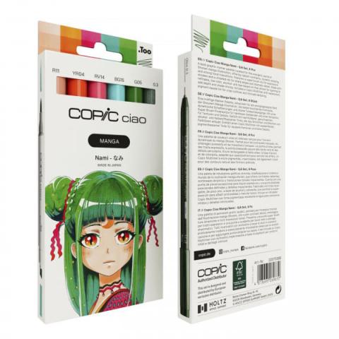 Copic Manga Nami - Set of 6 (Pennor)